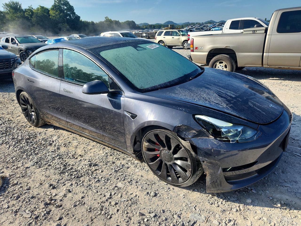 2022 Tesla Model 3 Charcoal vin: 5YJ3E1EC3NF181434