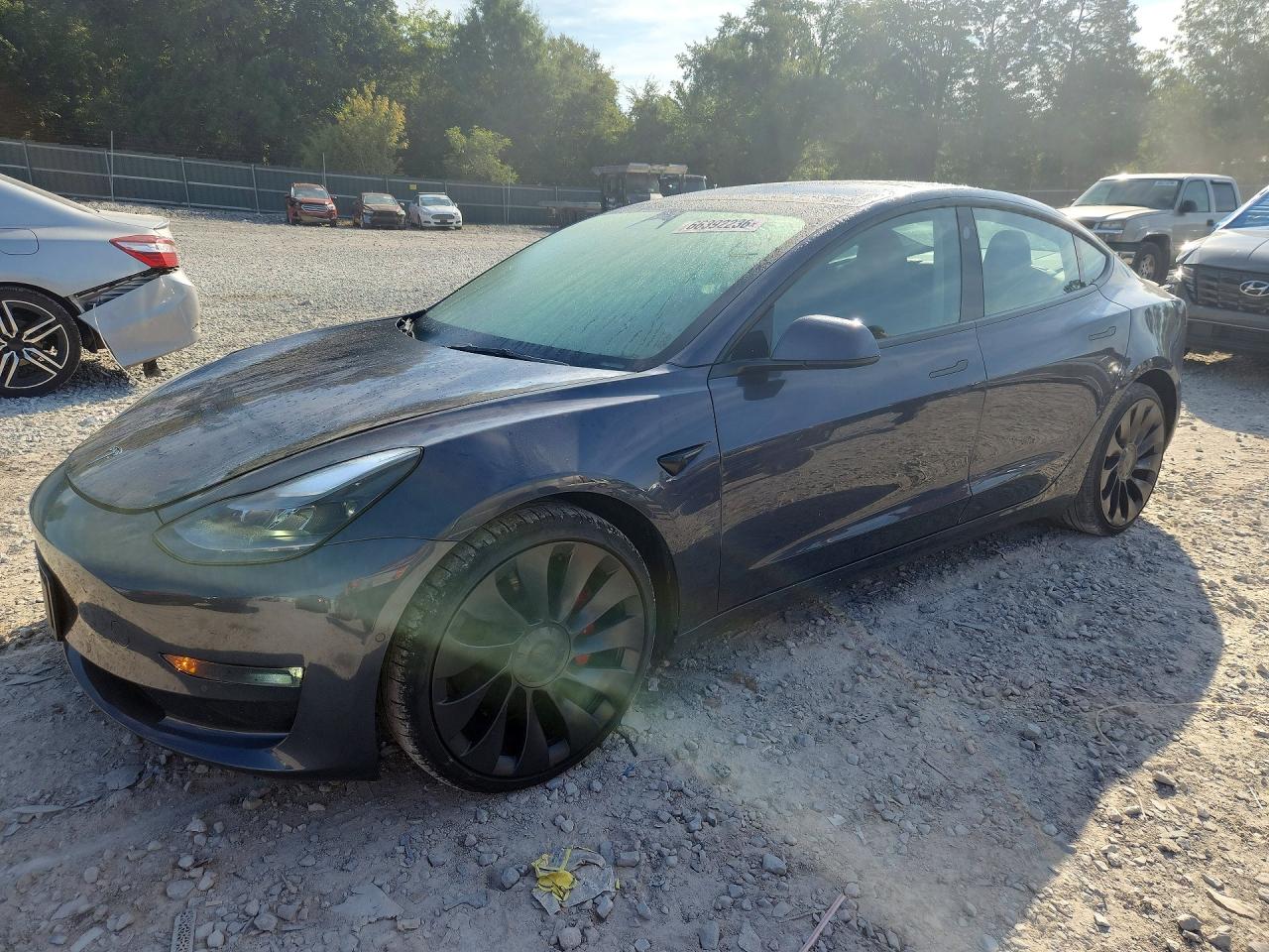 2022 Tesla Model 3 Charcoal vin: 5YJ3E1EC3NF181434