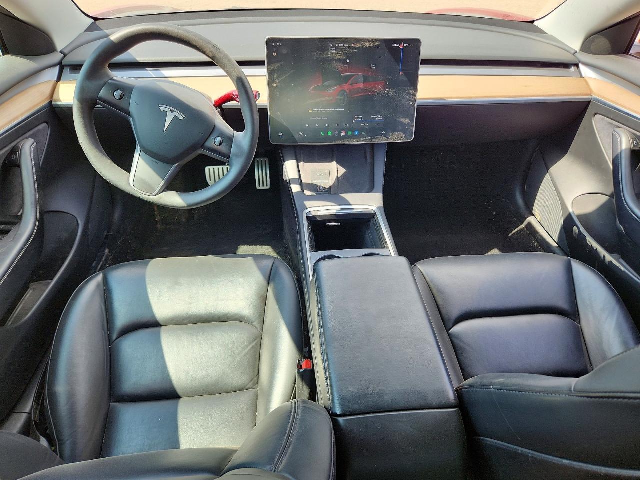 2022 Tesla Model 3 Burgundy vin: 5YJ3E1EC4NF202940