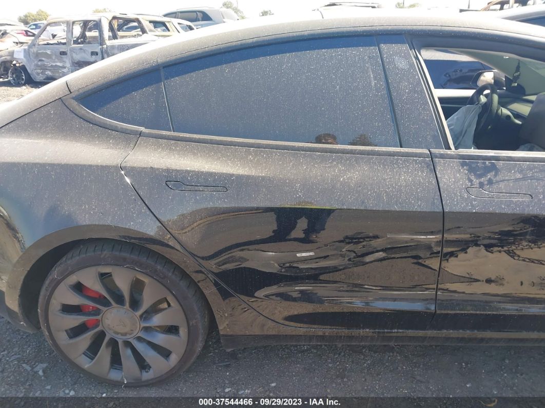 2022 Tesla Model 3 Performance Black vin: 5YJ3E1EC4NF264807