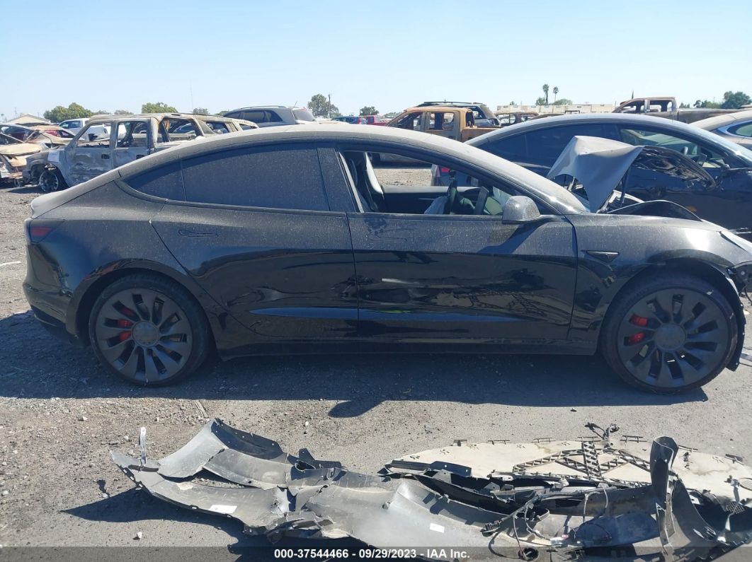 2022 Tesla Model 3 Performance Black vin: 5YJ3E1EC4NF264807