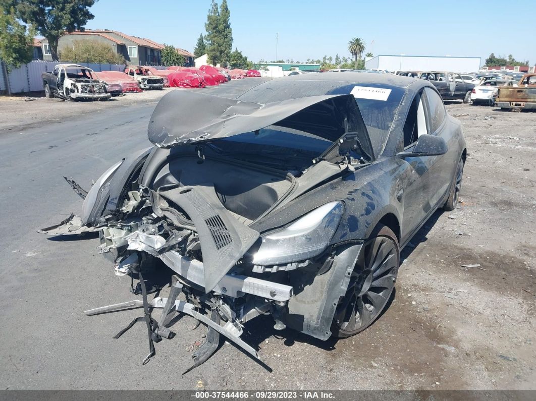 2022 Tesla Model 3 Performance Black vin: 5YJ3E1EC4NF264807