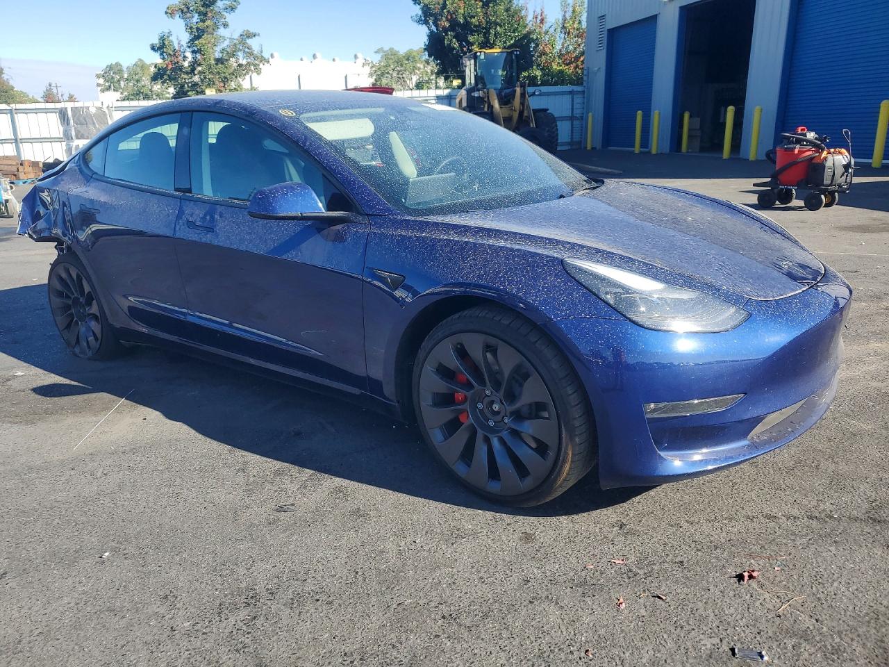 2023 Tesla Model 3 Синий vin: 5YJ3E1EC6PF515250