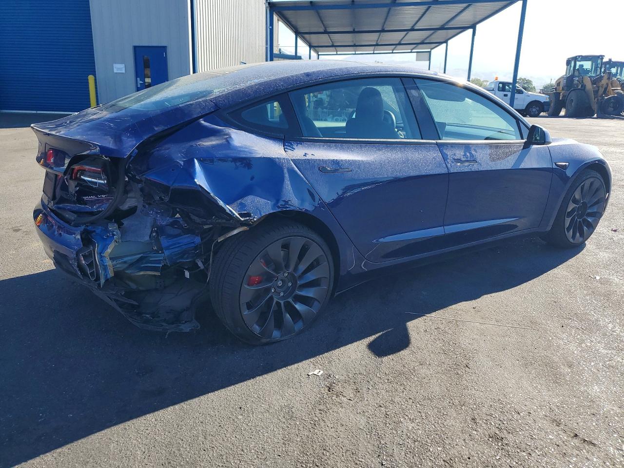 2023 Tesla Model 3 Синий vin: 5YJ3E1EC6PF515250