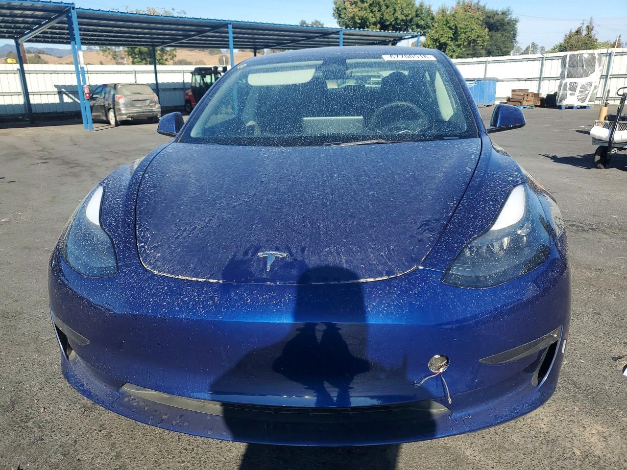 2023 Tesla Model 3 Синий vin: 5YJ3E1EC6PF515250