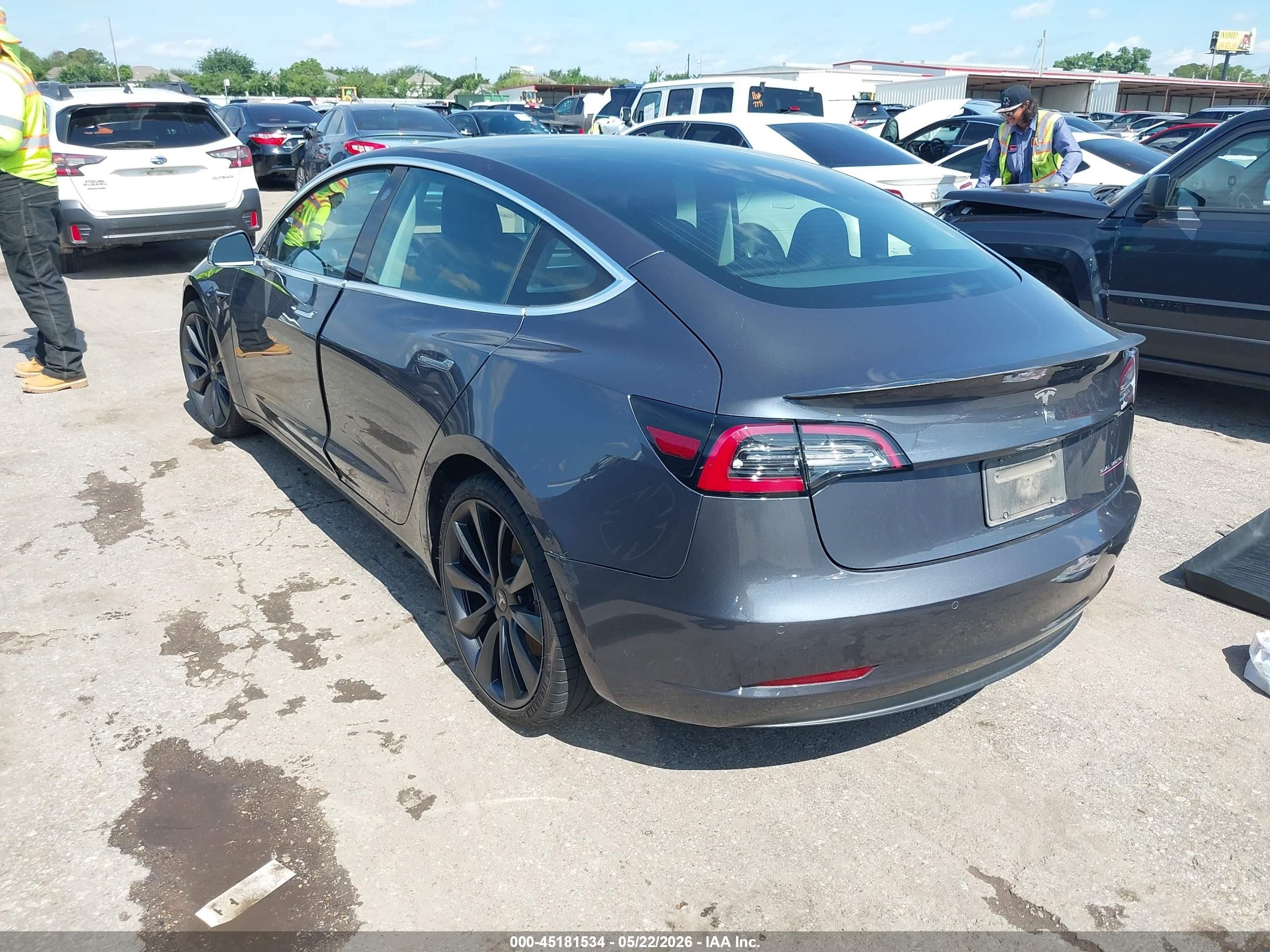2020 Tesla Model 3 Performance Dual Motor All-wheel Drive Серый vin: 5YJ3E1EC9LF721205