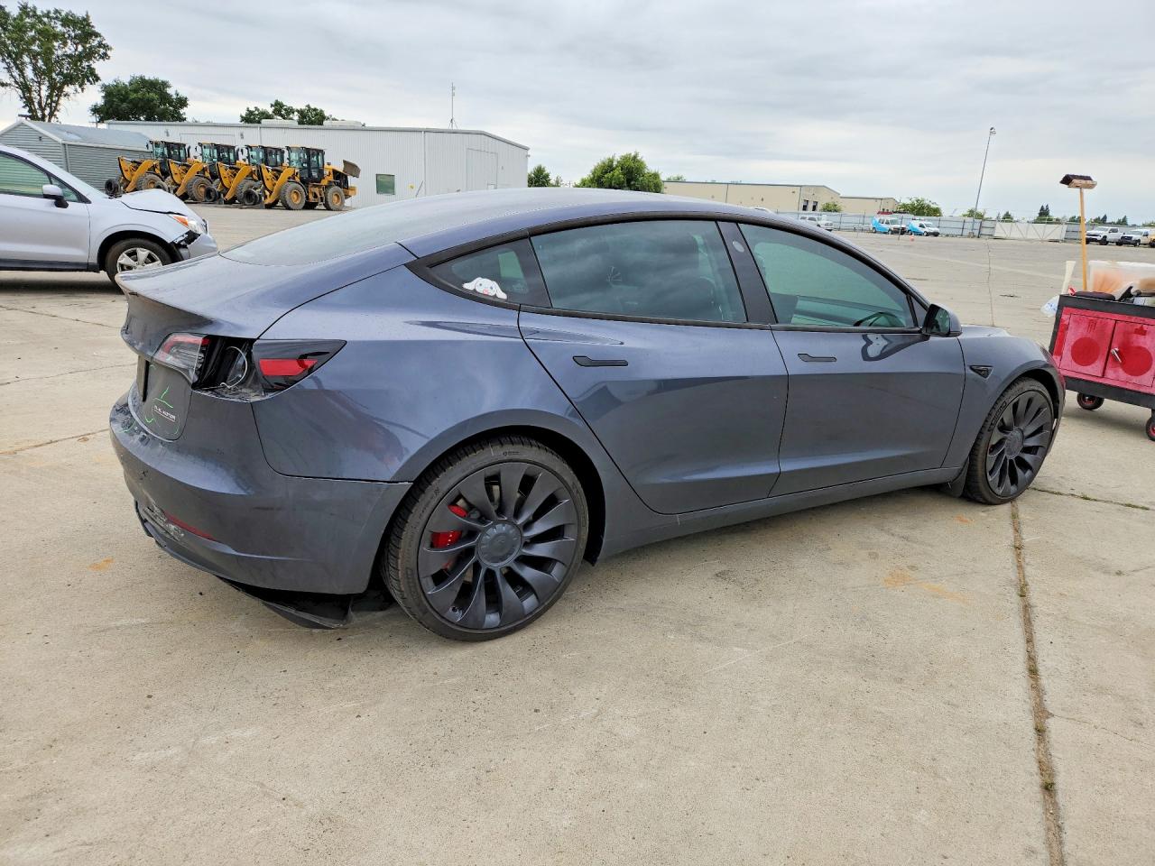 2023 Tesla Model 3 Серый vin: 5YJ3E1ECXPF511170