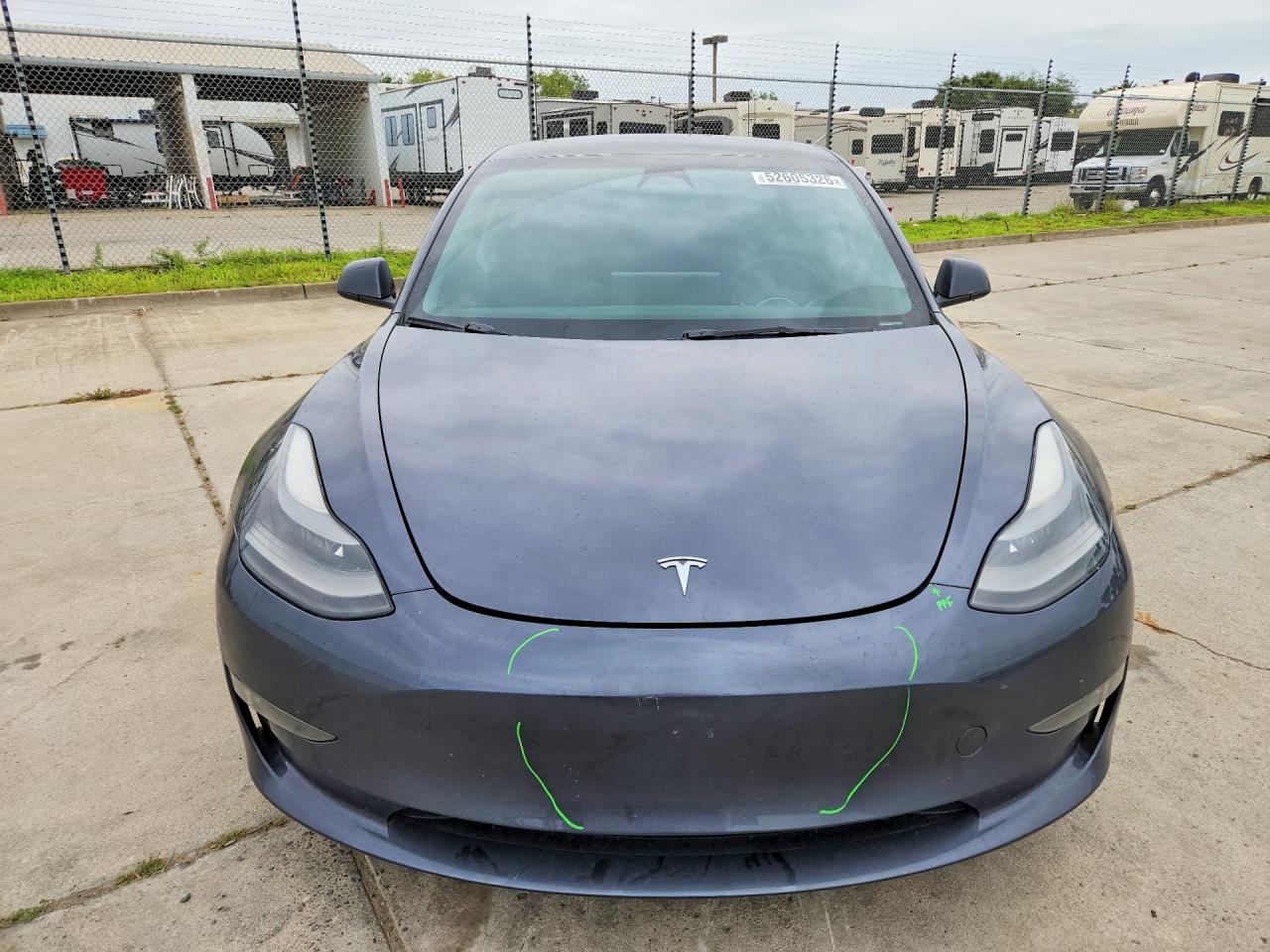 2023 Tesla Model 3 Серый vin: 5YJ3E1ECXPF511170