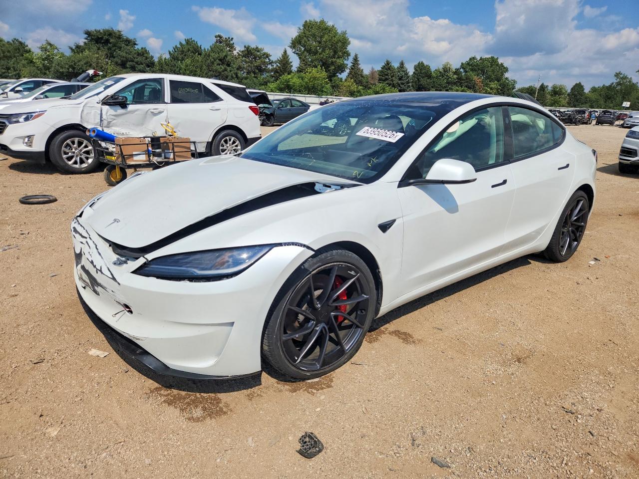 2025 Tesla Model 3 White vin: 5YJ3E1ET6SF028297