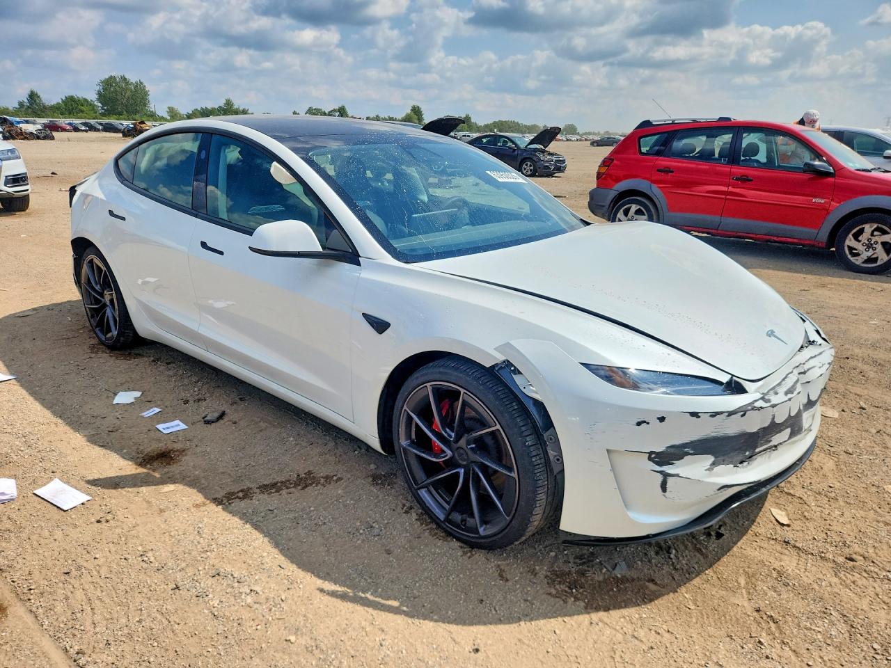 2025 Tesla Model 3 Белый vin: 5YJ3E1ET6SF028297