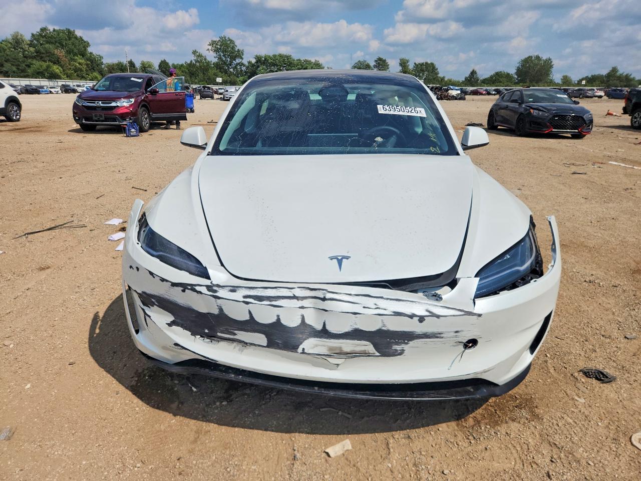 2025 Tesla Model 3 Белый vin: 5YJ3E1ET6SF028297