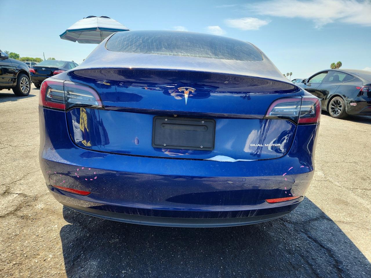 2020 Tesla Model 3 Blue vin: 5YJE1EBXLF788001