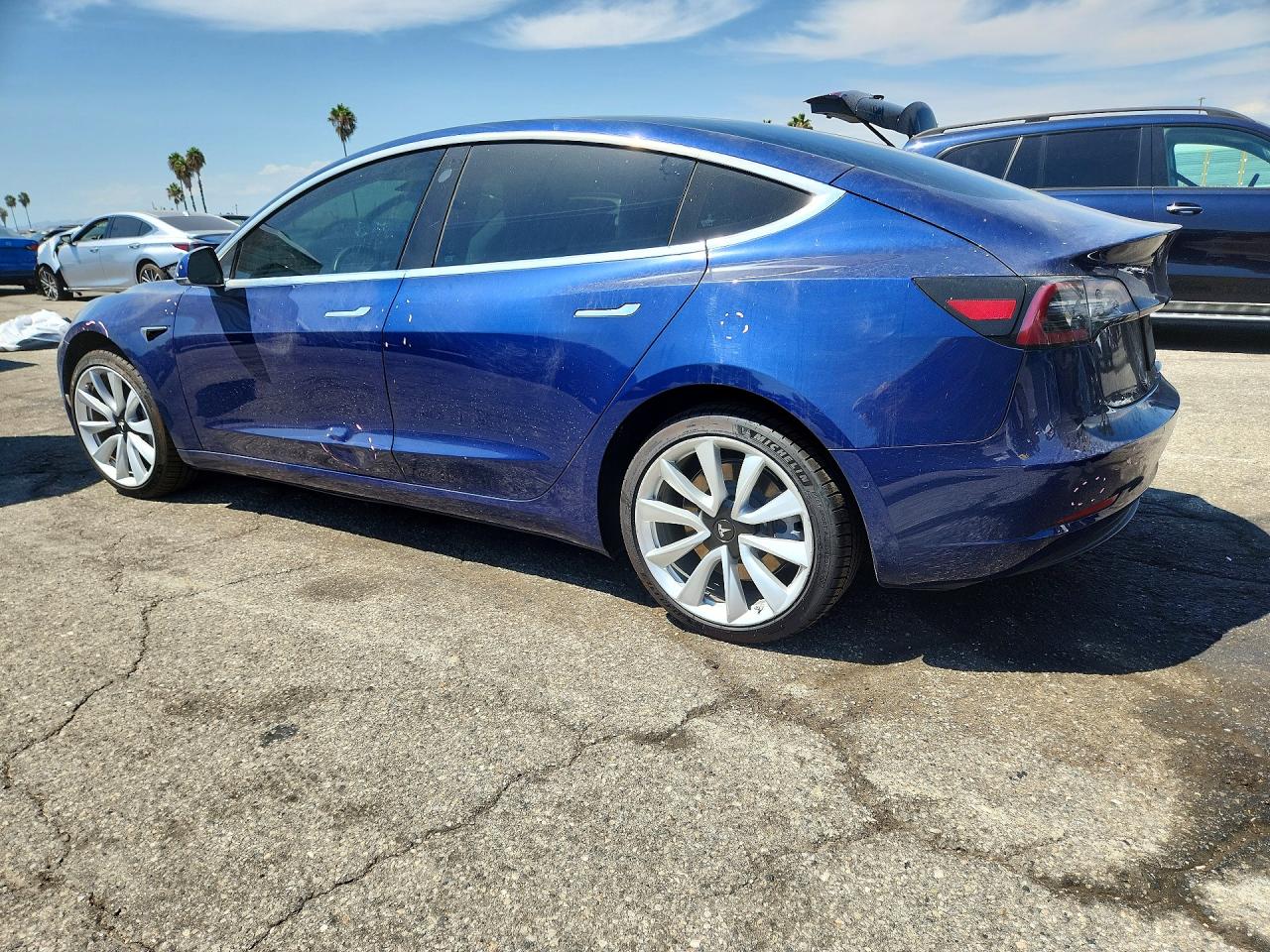 2020 Tesla Model 3 Blue vin: 5YJE1EBXLF788001