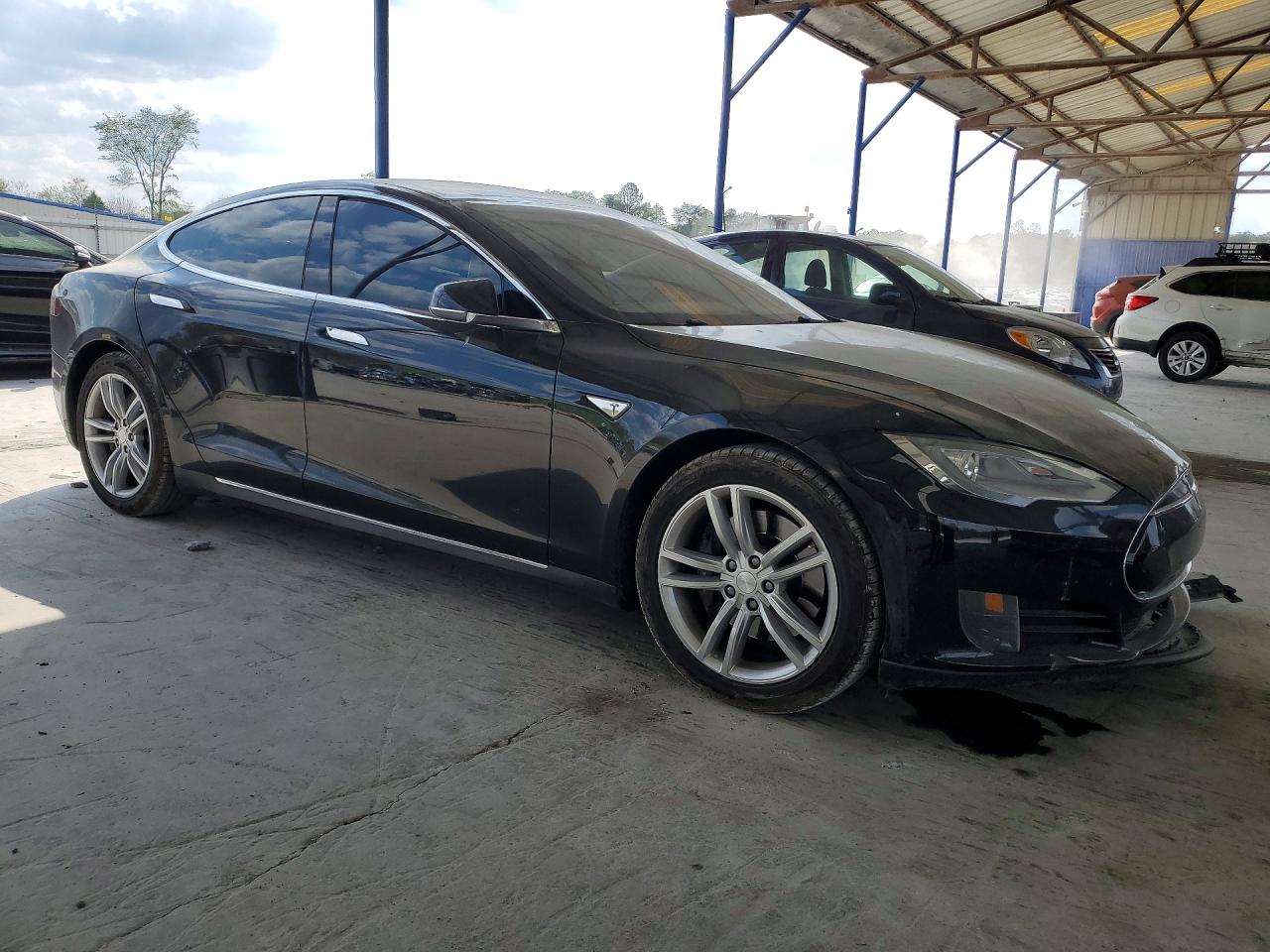 2013 Tesla Model S Black vin: 5YJSA1AG8DFP07619