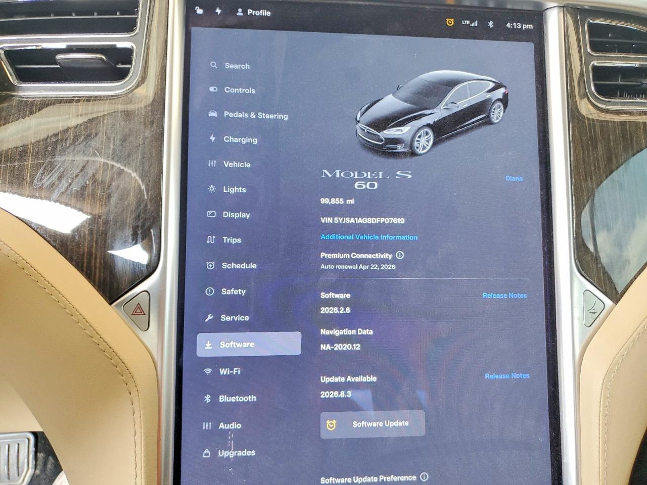 2013 Tesla Model S Black vin: 5YJSA1AG8DFP07619