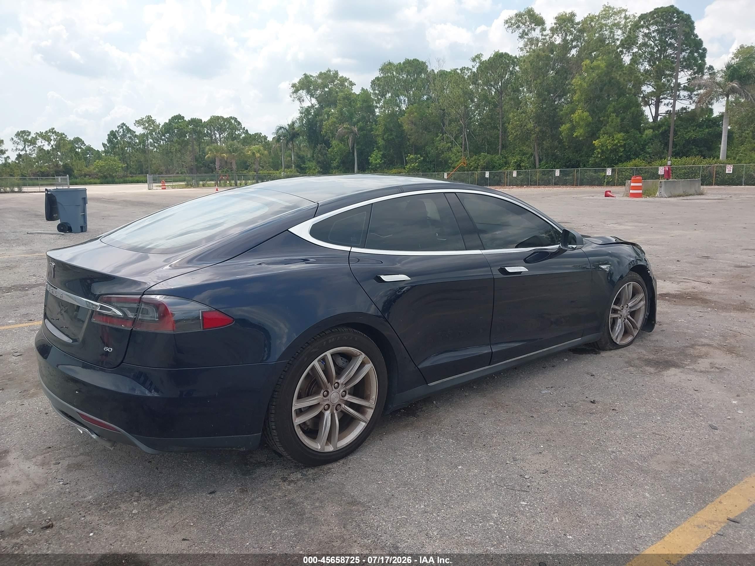 2013 Tesla Model S Navy vin: 5YJSA1AG8DFP11654