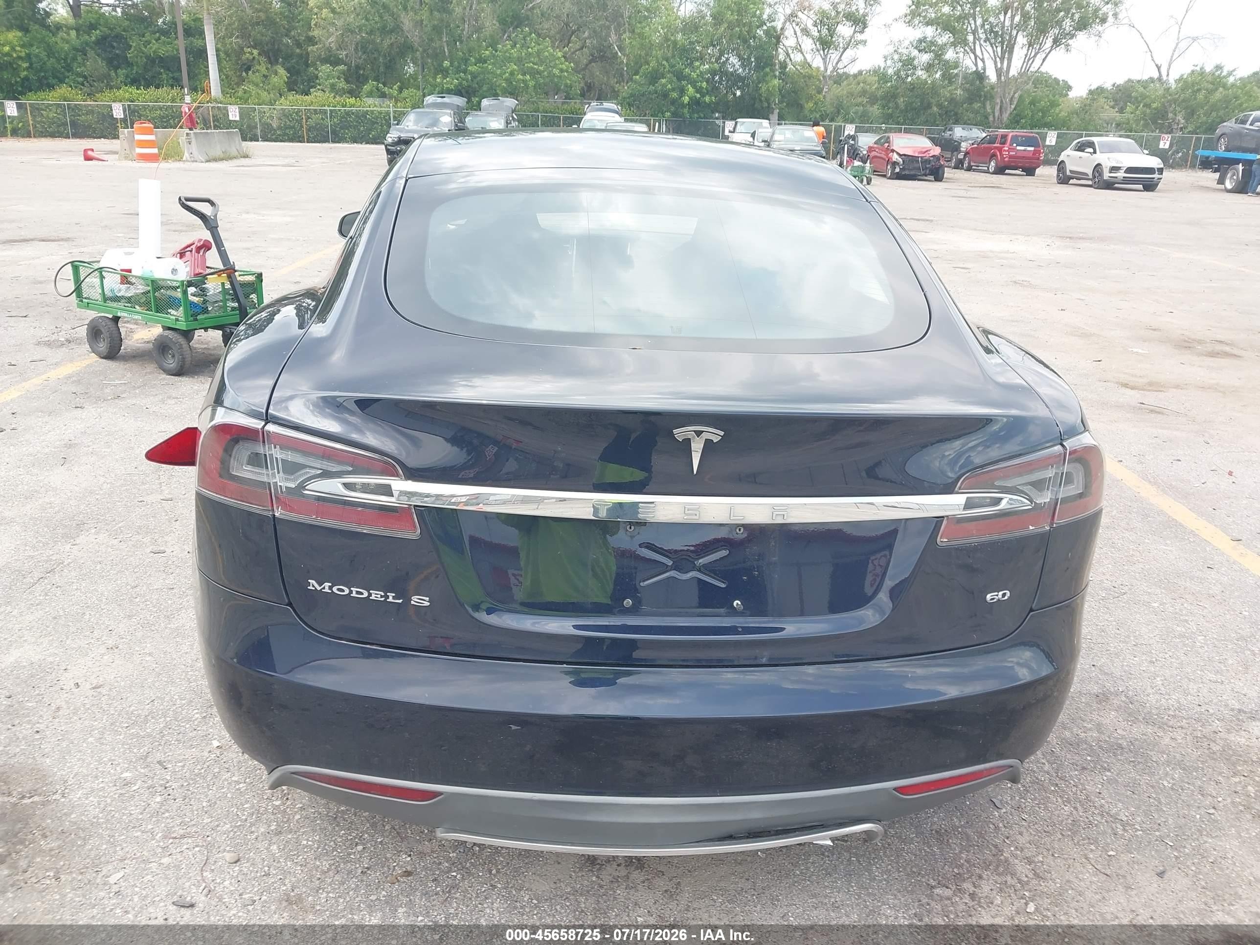 2013 Tesla Model S Navy vin: 5YJSA1AG8DFP11654