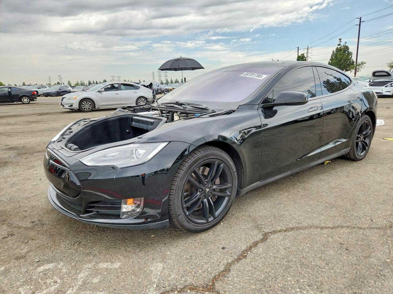 2013 Tesla Model S Black vin: 5YJSA1CG1DFP19589