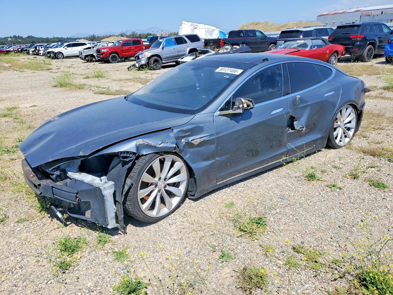 2013 Tesla Model S Gray vin: 5YJSA1CG3DFP03930