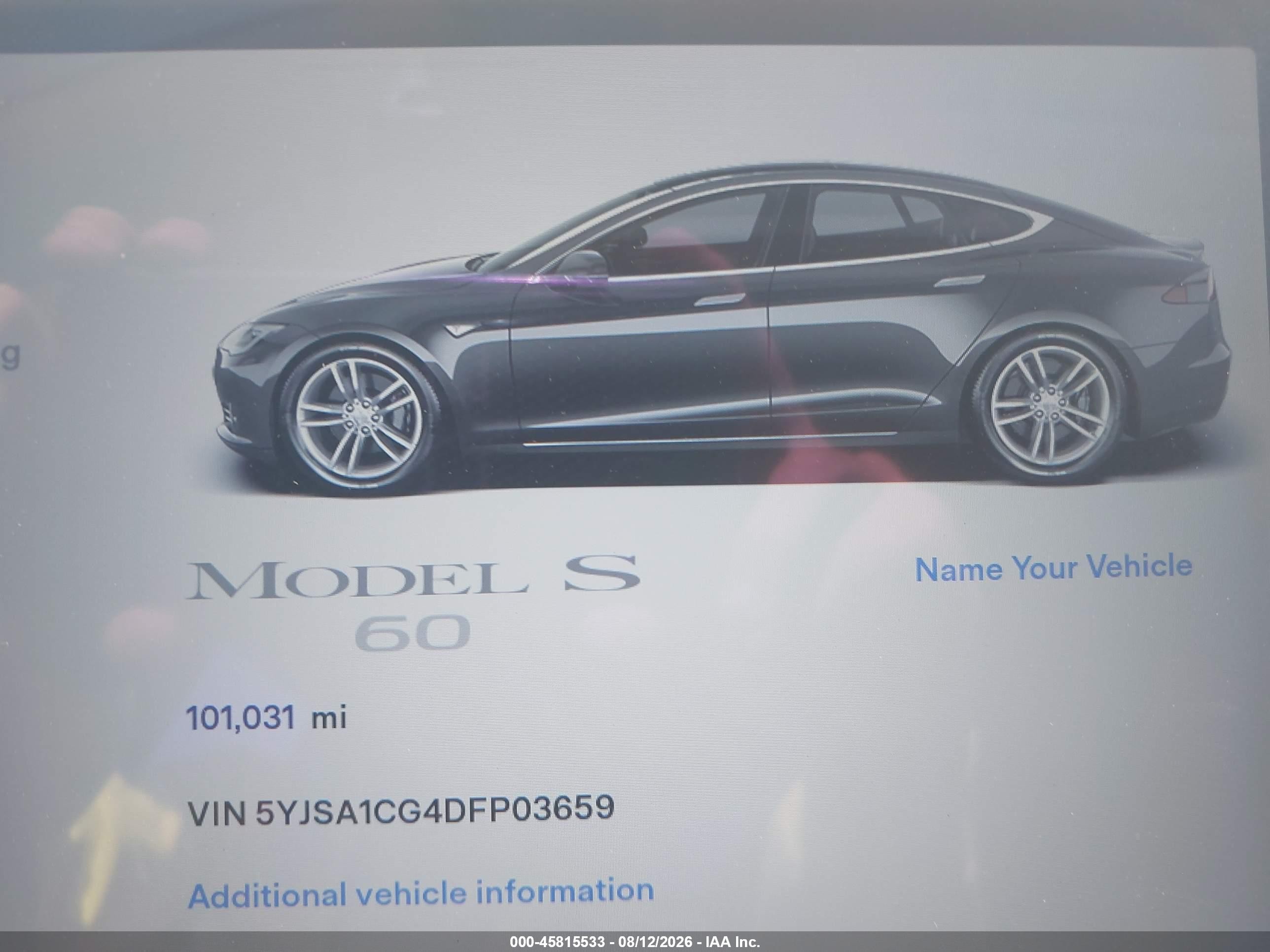 2013 Tesla Model S Gray vin: 5YJSA1CG4DFP03659