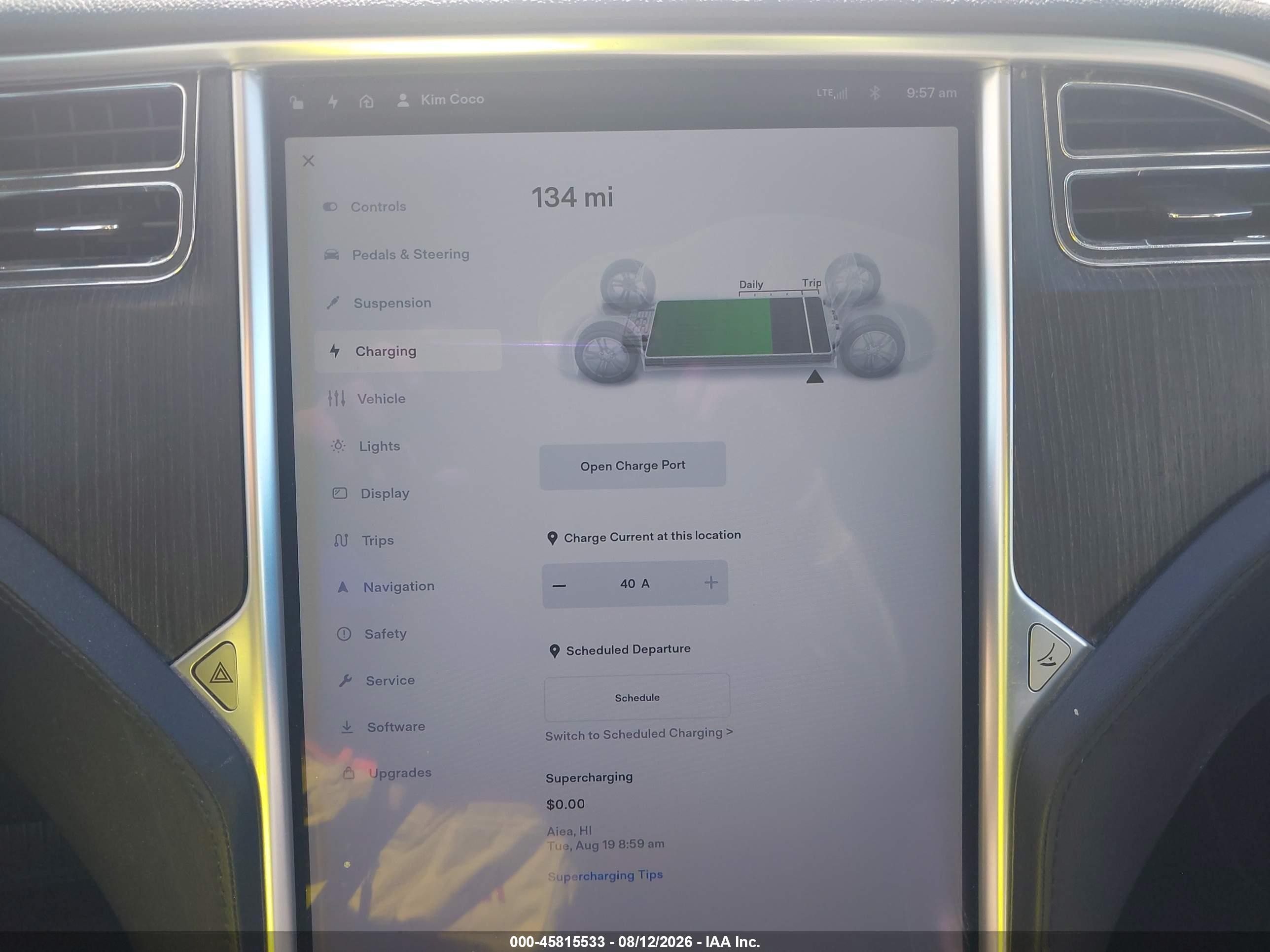 2013 Tesla Model S Gray vin: 5YJSA1CG4DFP03659