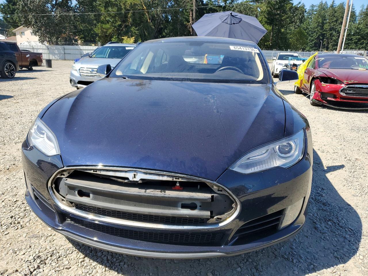 2013 Tesla Model S Blue vin: 5YJSA1CG5DFP03556