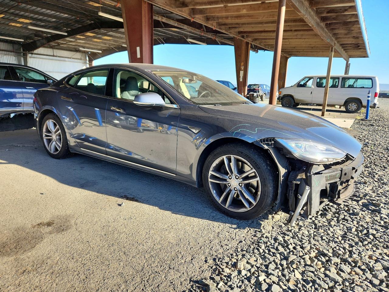2013 Tesla Model S Gray vin: 5YJSA1CG6DFP17255
