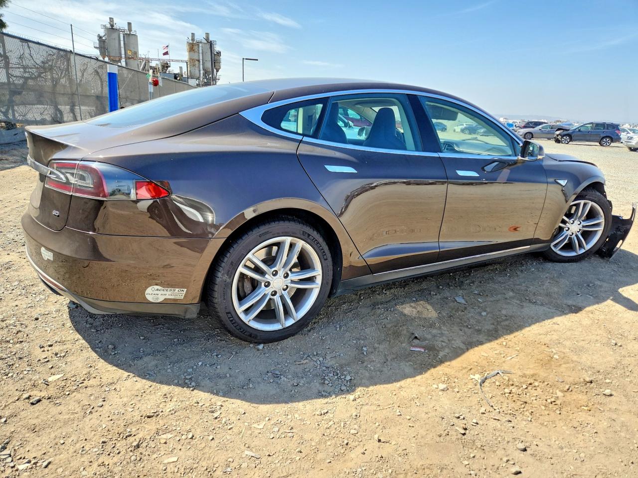 2013 Tesla Model S Brown vin: 5YJSA1CG7DFP19578