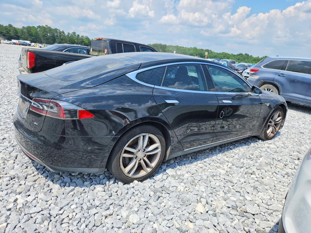 2013 Tesla Model S Black vin: 5YJSA1CG9DFP07786