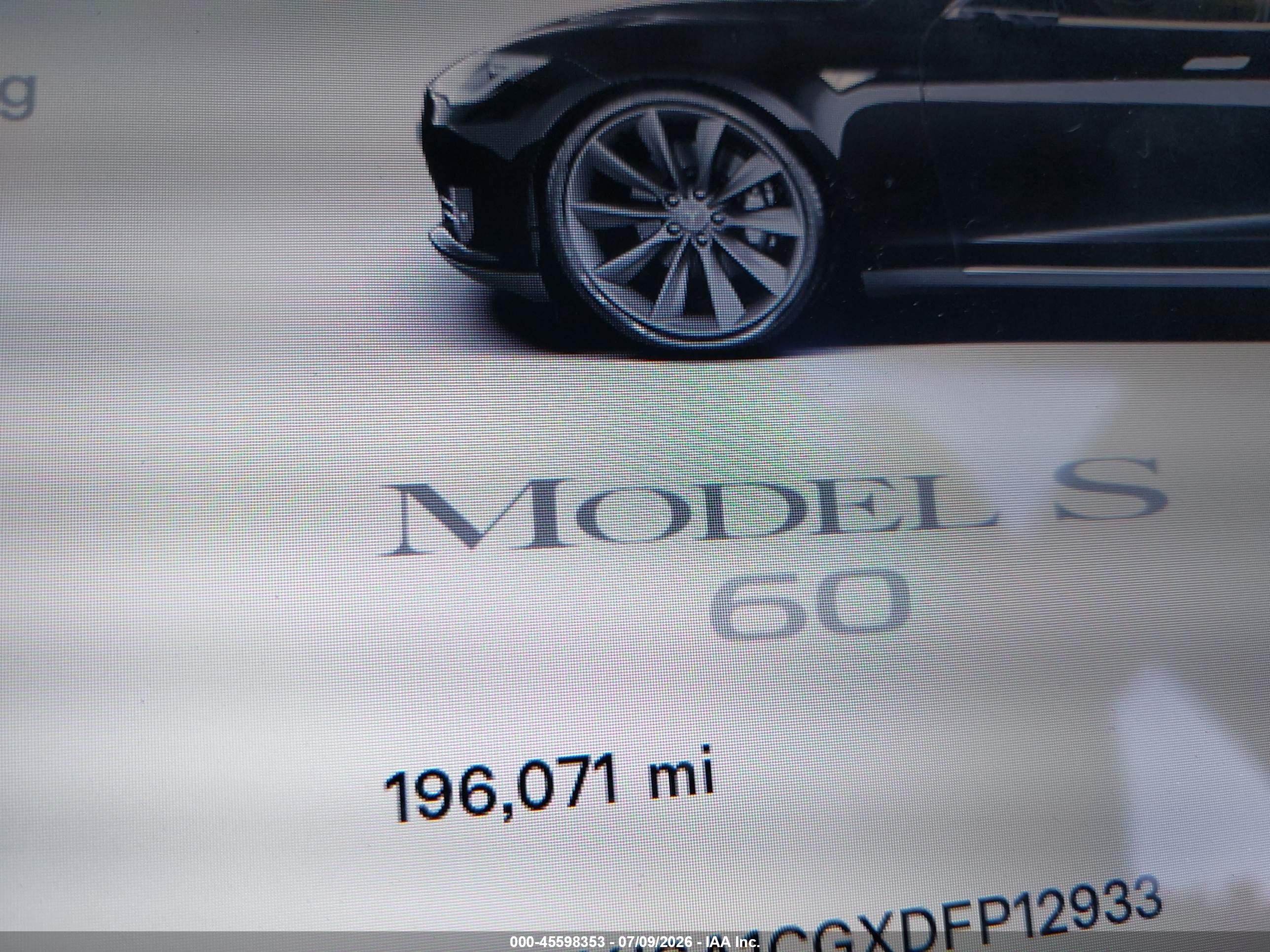 2013 Tesla Model S   Black vin: 5YJSA1CGXDFP12933