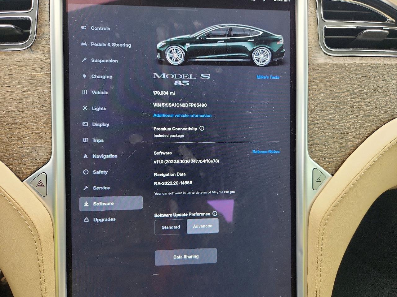2013 Tesla Model S Green vin: 5YJSA1CN2DFP05490