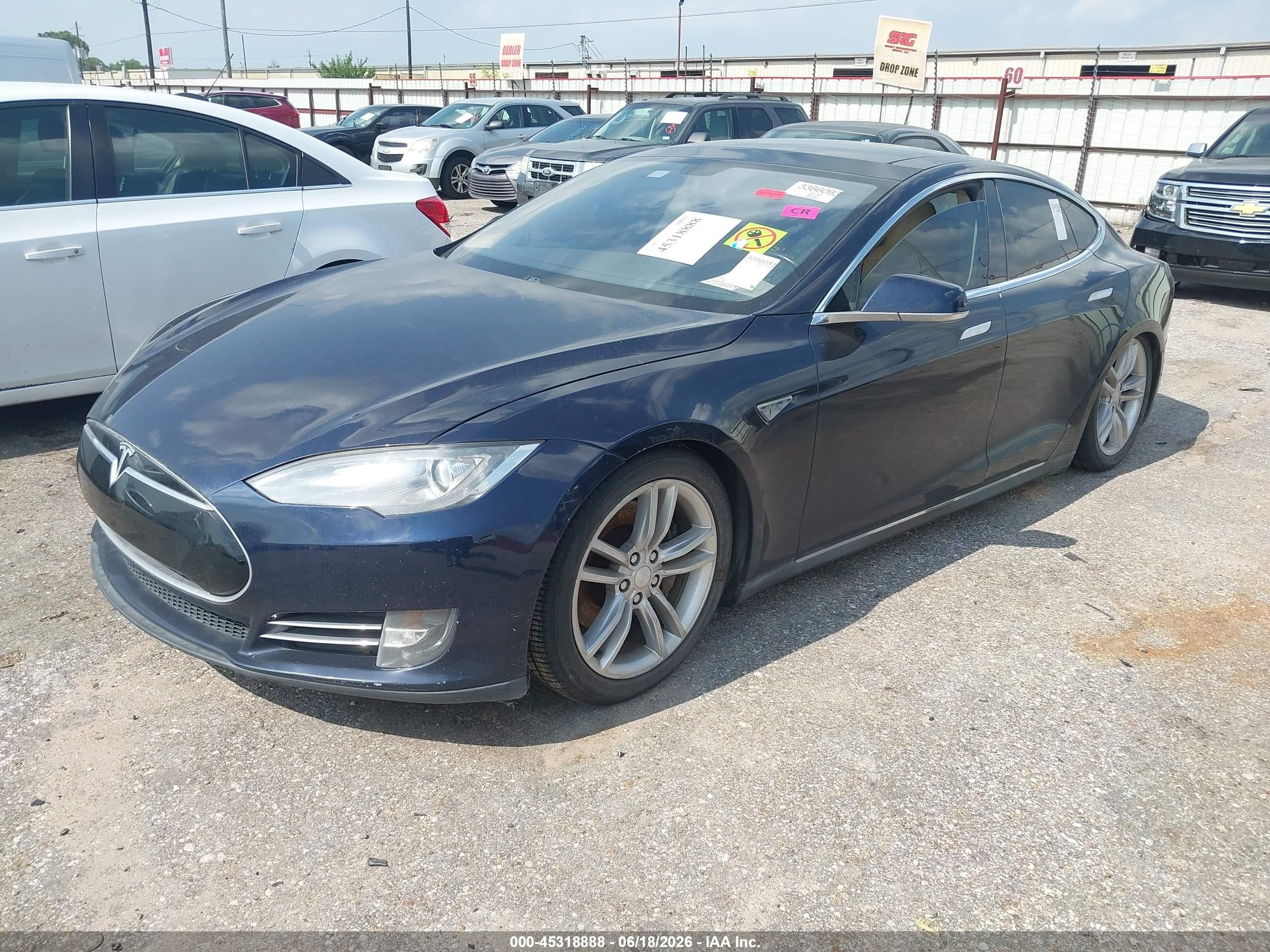 2012 Tesla Model S Signature Blue vin: 5YJSA1CN3CFP03116