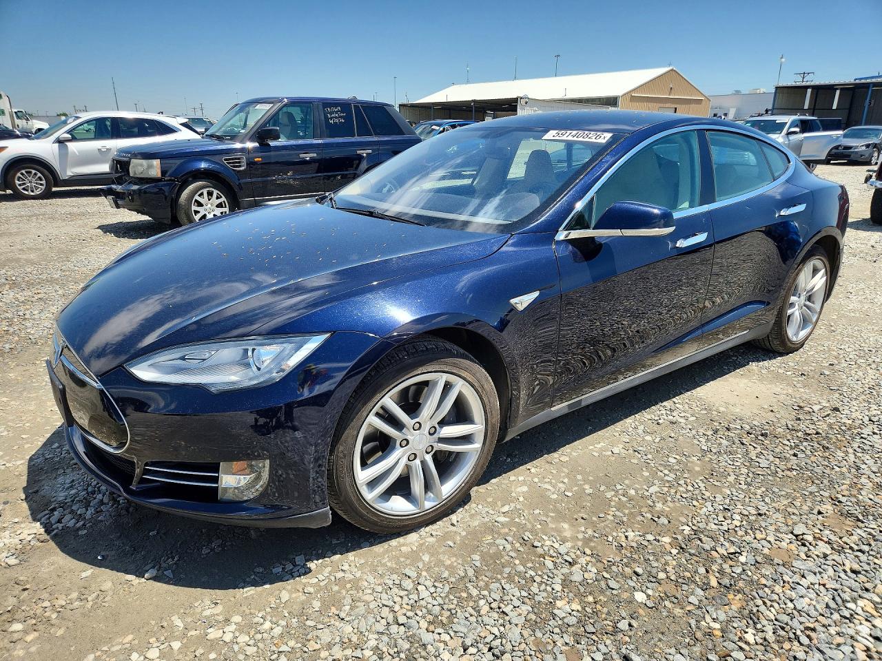 2013 Tesla Model S Blue vin: 5YJSA1CN3DFP14781