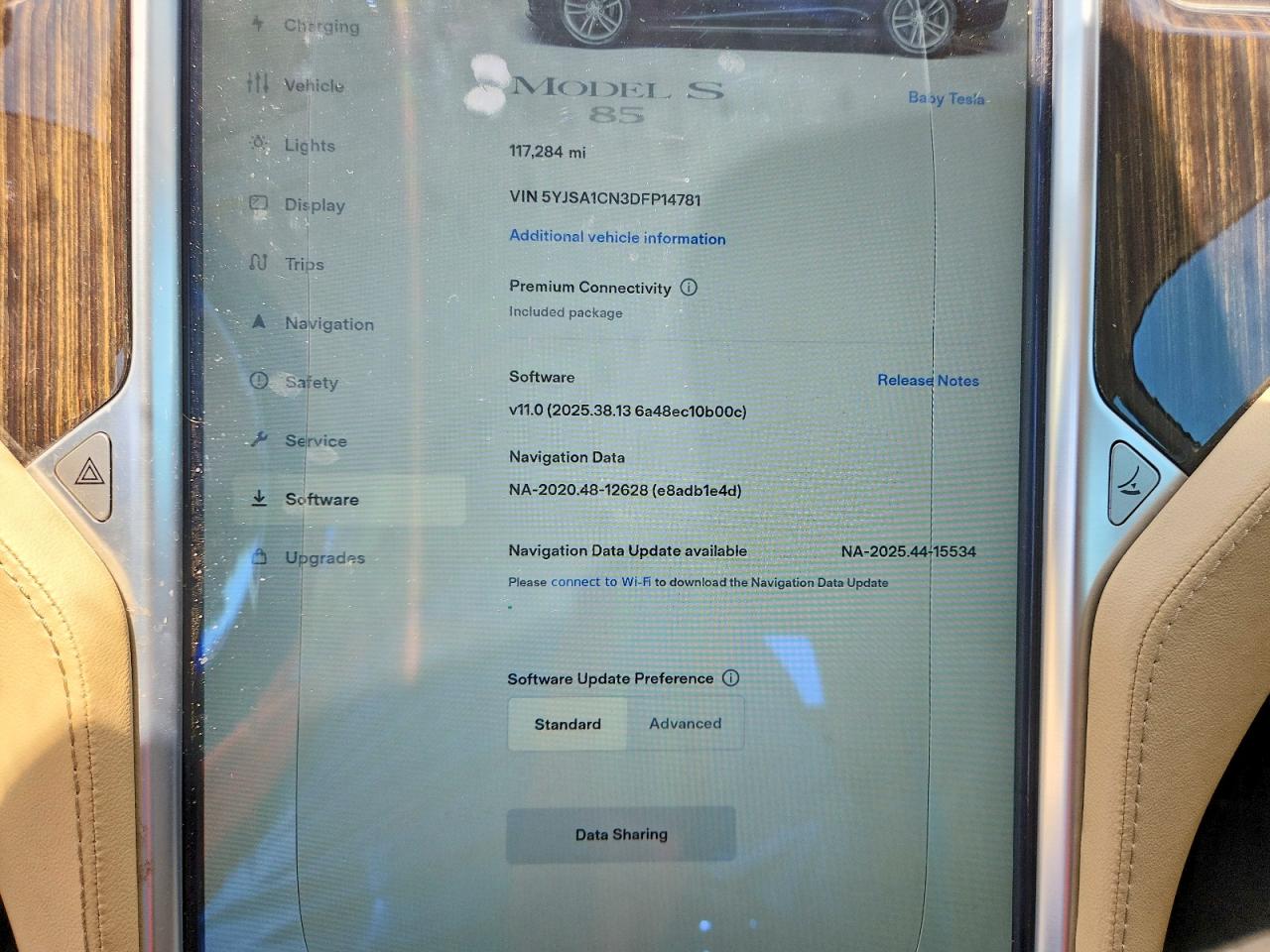 2013 Tesla Model S Blue vin: 5YJSA1CN3DFP14781