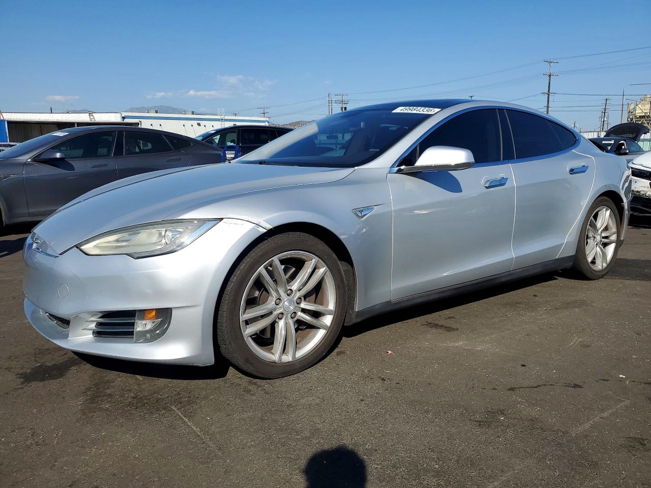 2012 Tesla Model S Silver vin: 5YJSA1CN6CFP02929