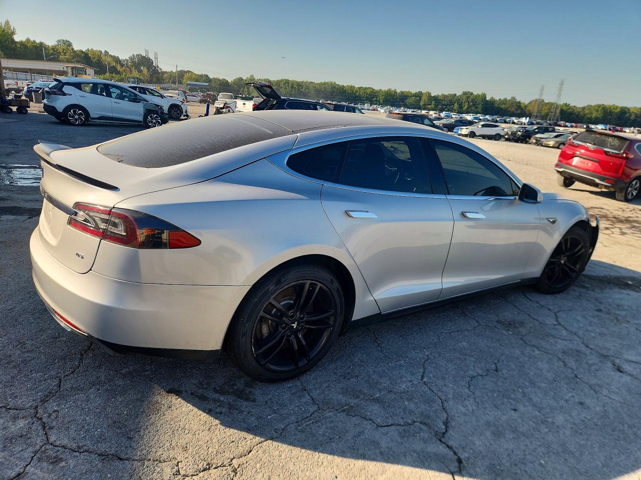 2013 Tesla Model 3 Silver vin: 5YJSA1CN6DFP18159