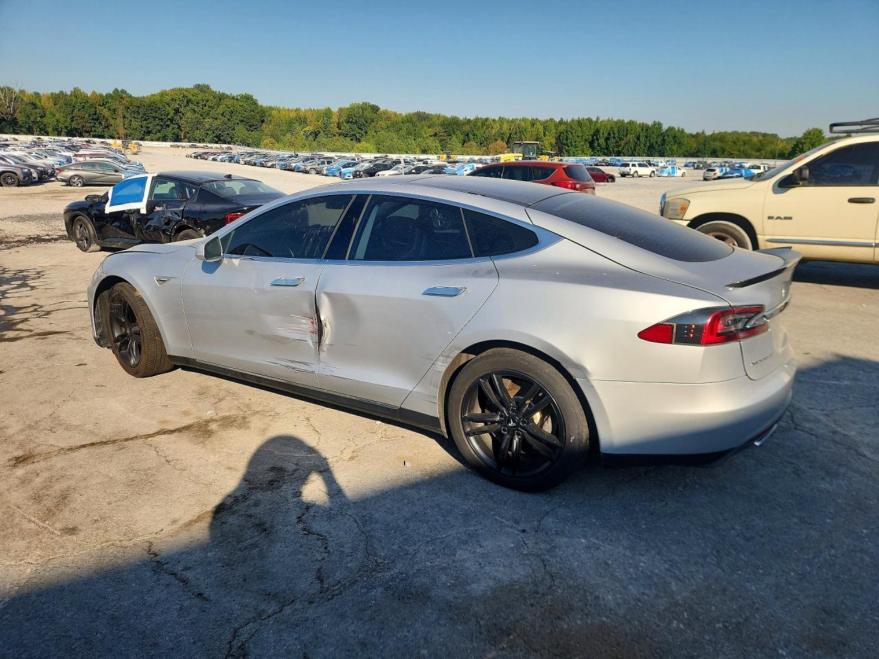 2013 Tesla Model 3 Silver vin: 5YJSA1CN6DFP18159