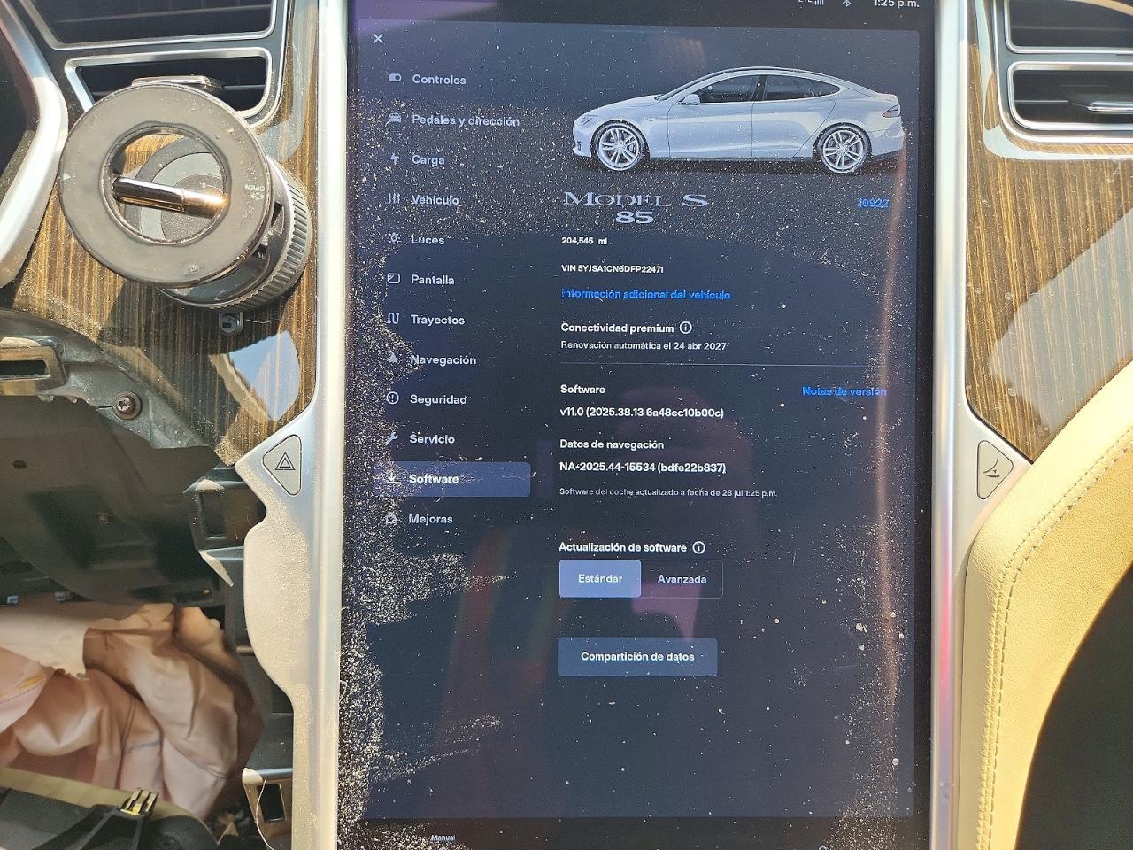 2013 Tesla Model S Silver vin: 5YJSA1CN6DFP22471
