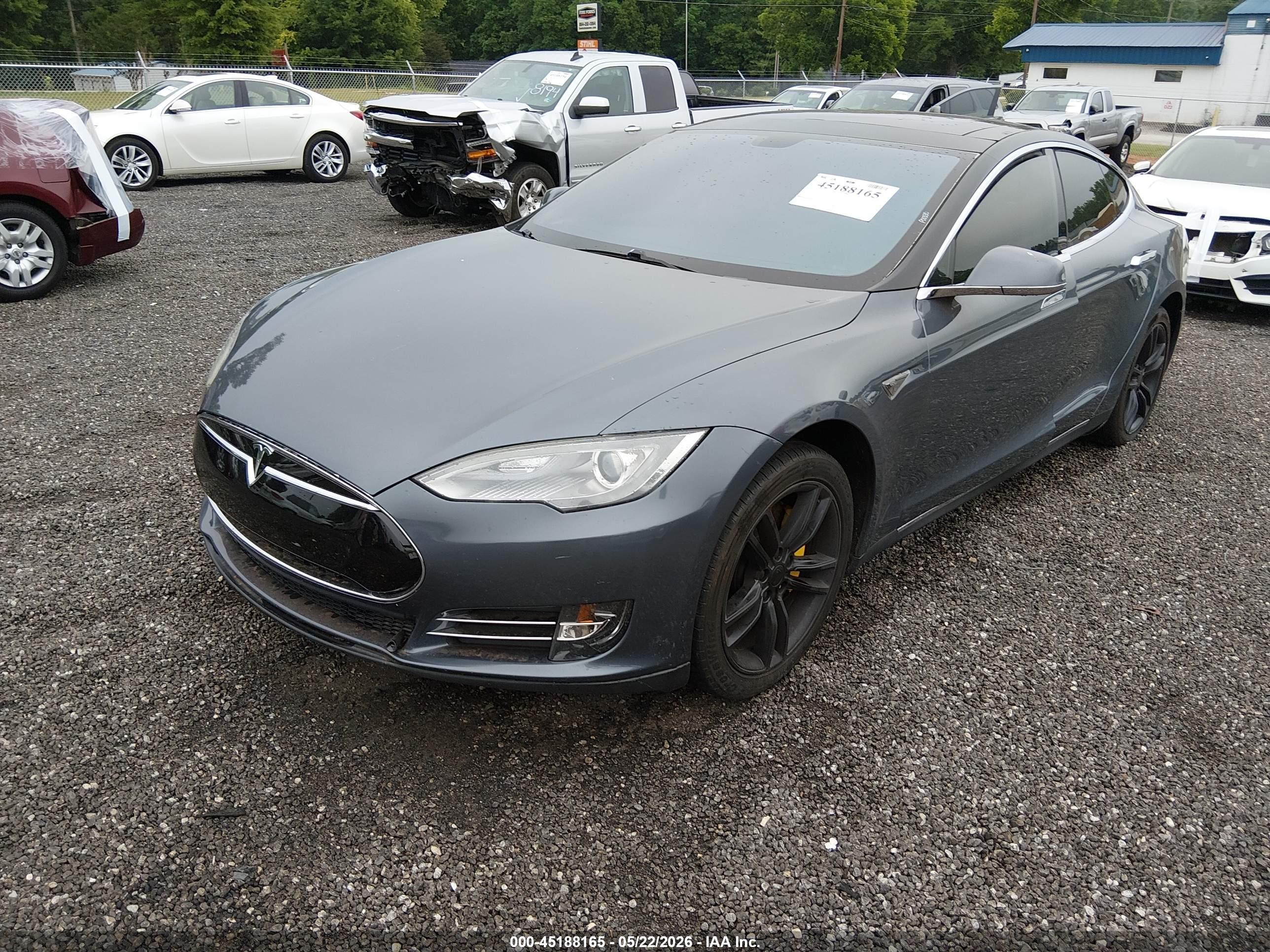 2013 Tesla Model S   Gray vin: 5YJSA1CNXDFP16396