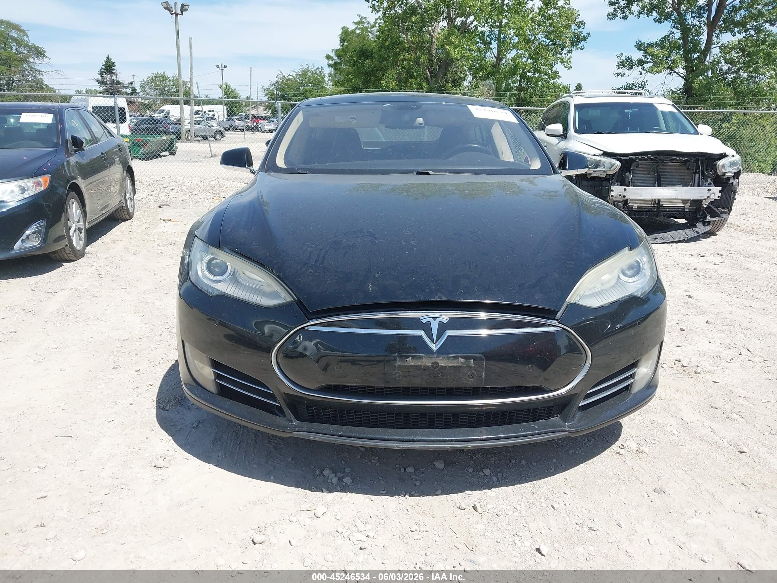2013 Tesla Model S Black vin: 5YJSA1CNXDFP21520