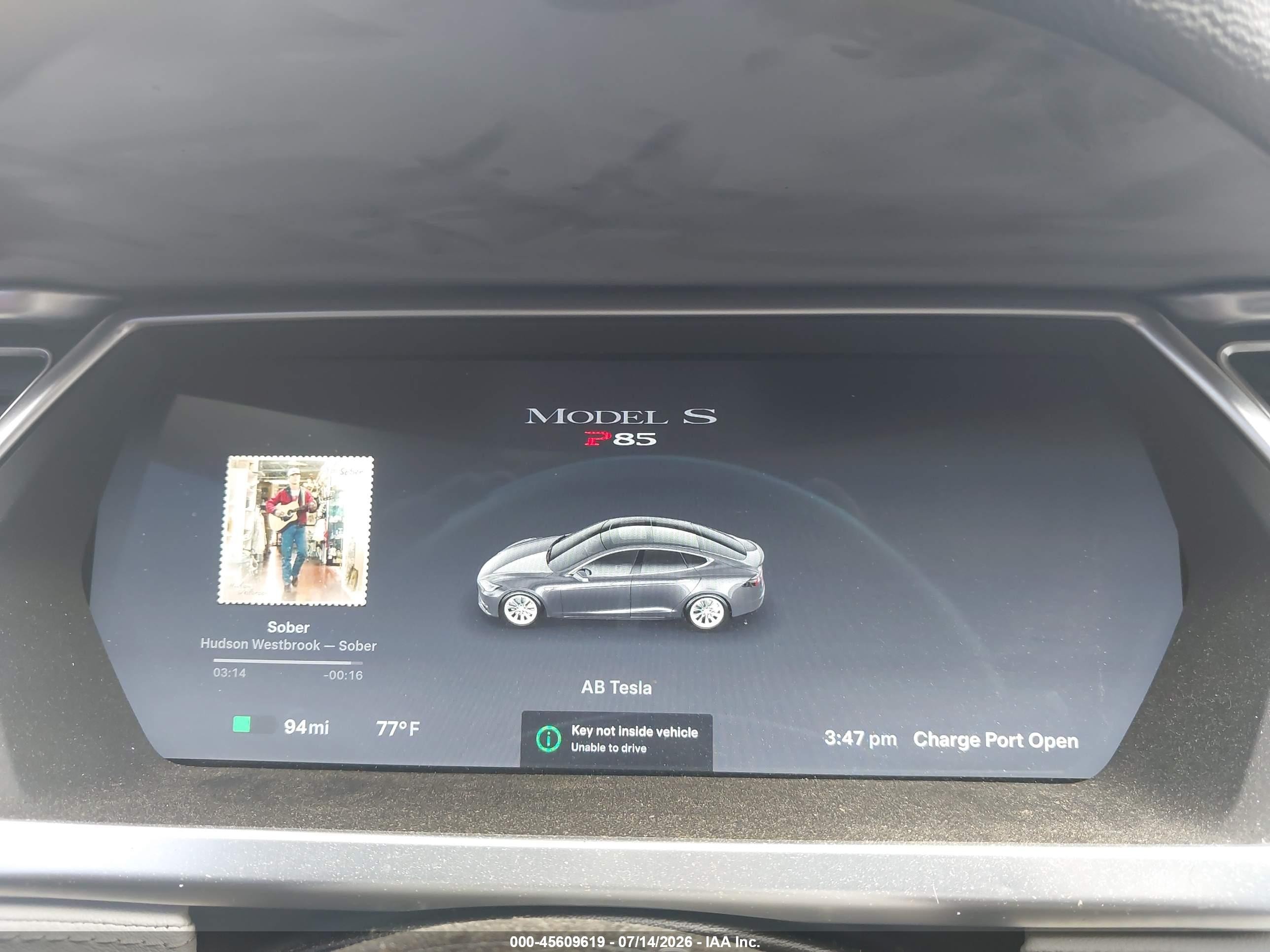 2013 Tesla Model S Performance Gray vin: 5YJSA1CP2DFP14840