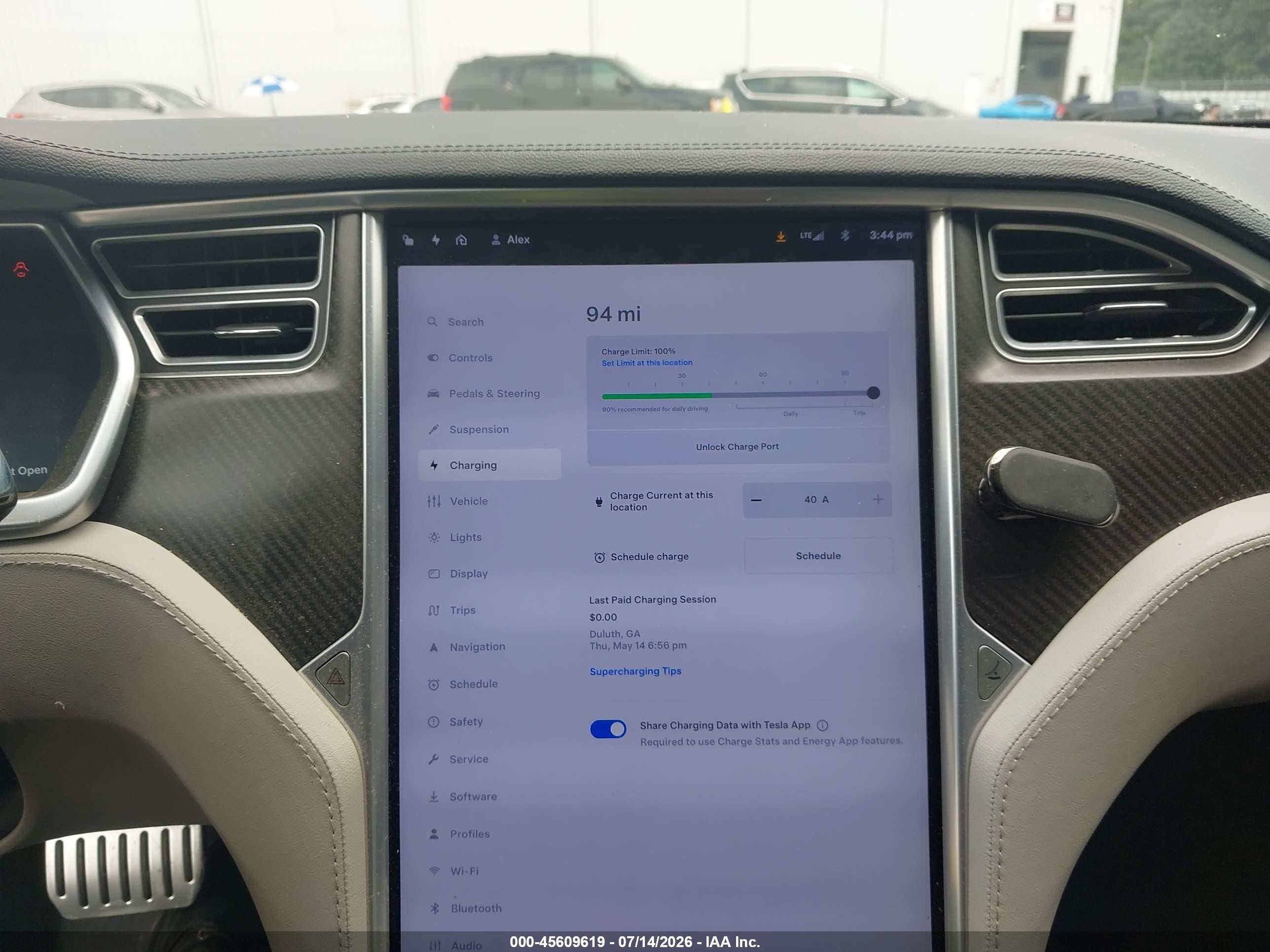 2013 Tesla Model S Performance Gray vin: 5YJSA1CP2DFP14840