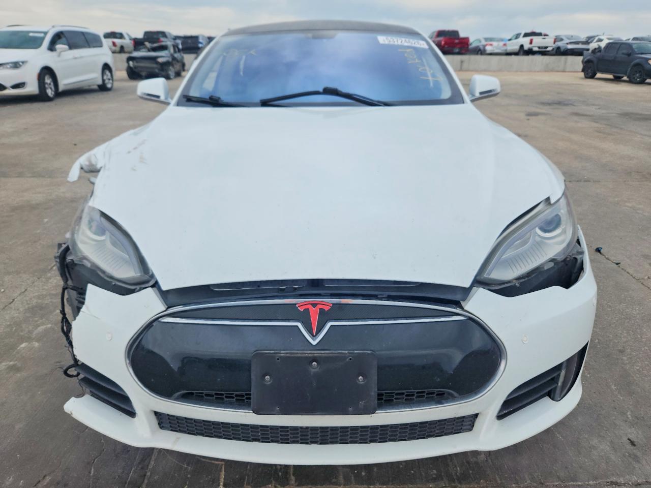 2012 Tesla Model S White vin: 5YJSA1CP7CFP02293