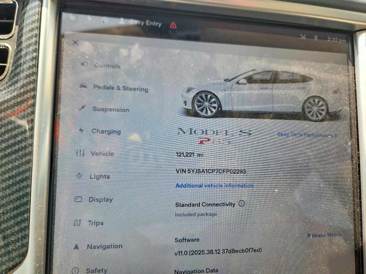 2012 Tesla Model S White vin: 5YJSA1CP7CFP02293