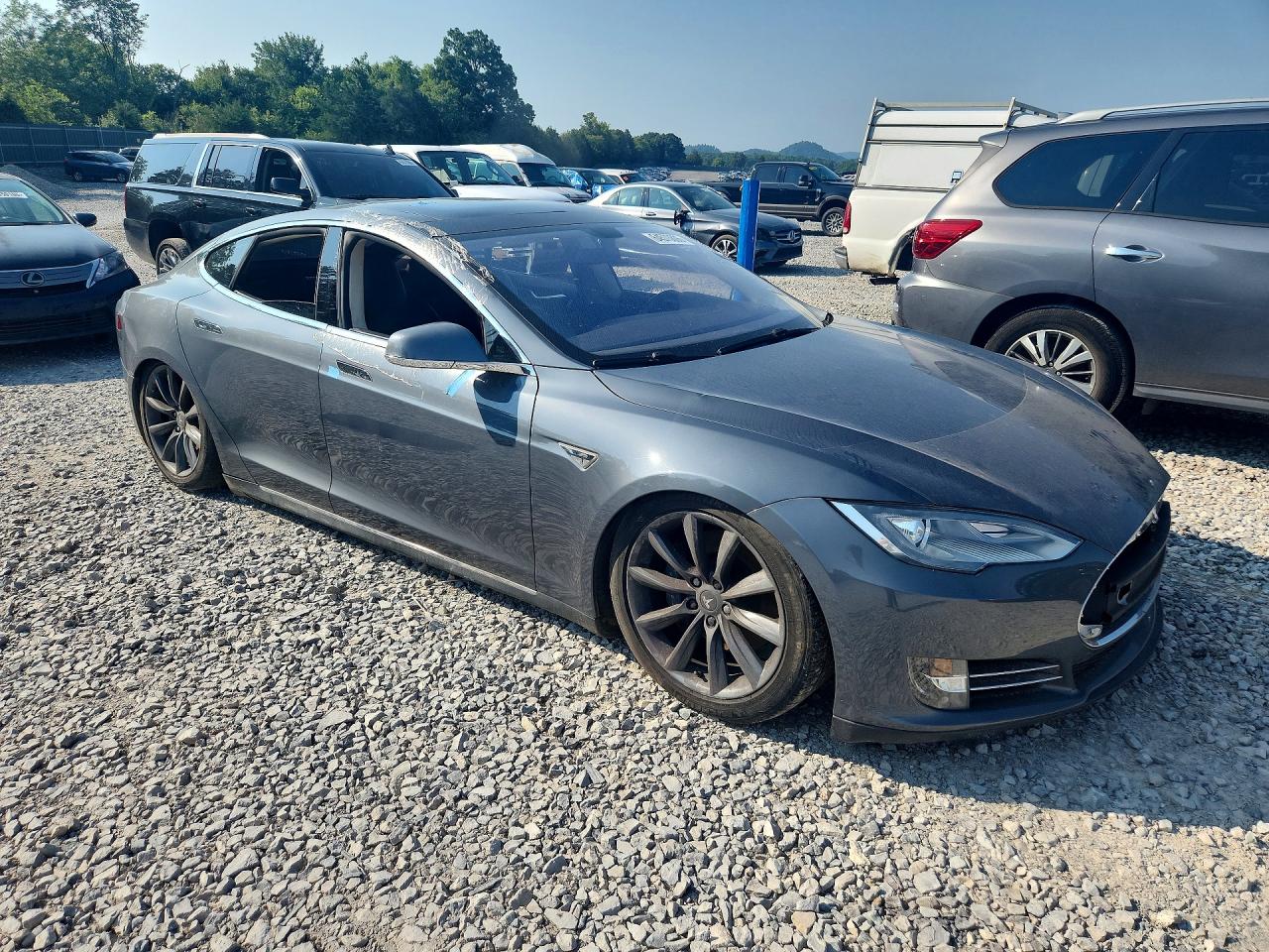 2012 Tesla Model S Gray vin: 5YJSA1CP8CFP01797