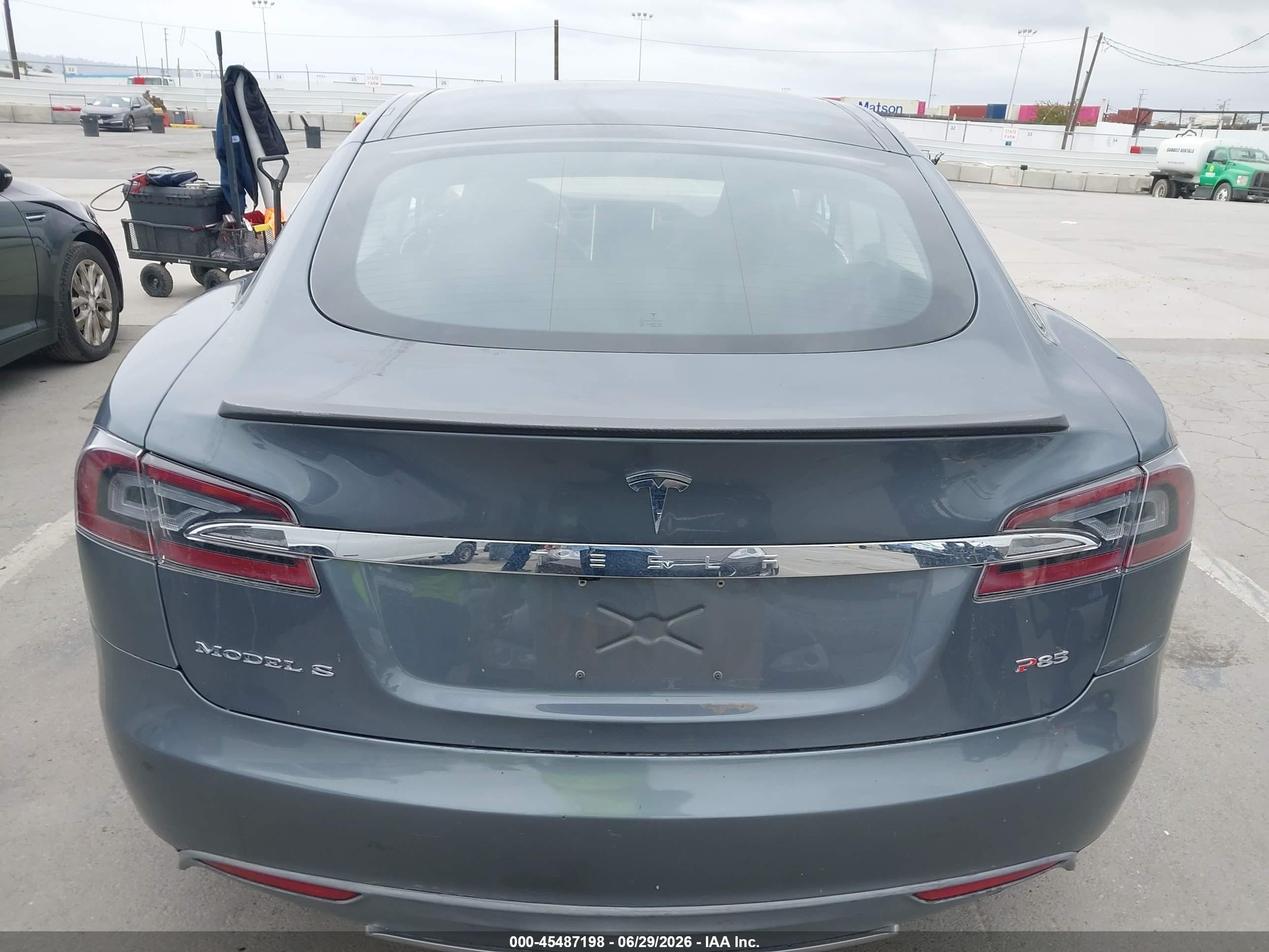 2013 Tesla Model S Performance Gray vin: 5YJSA1CPXDFP17341