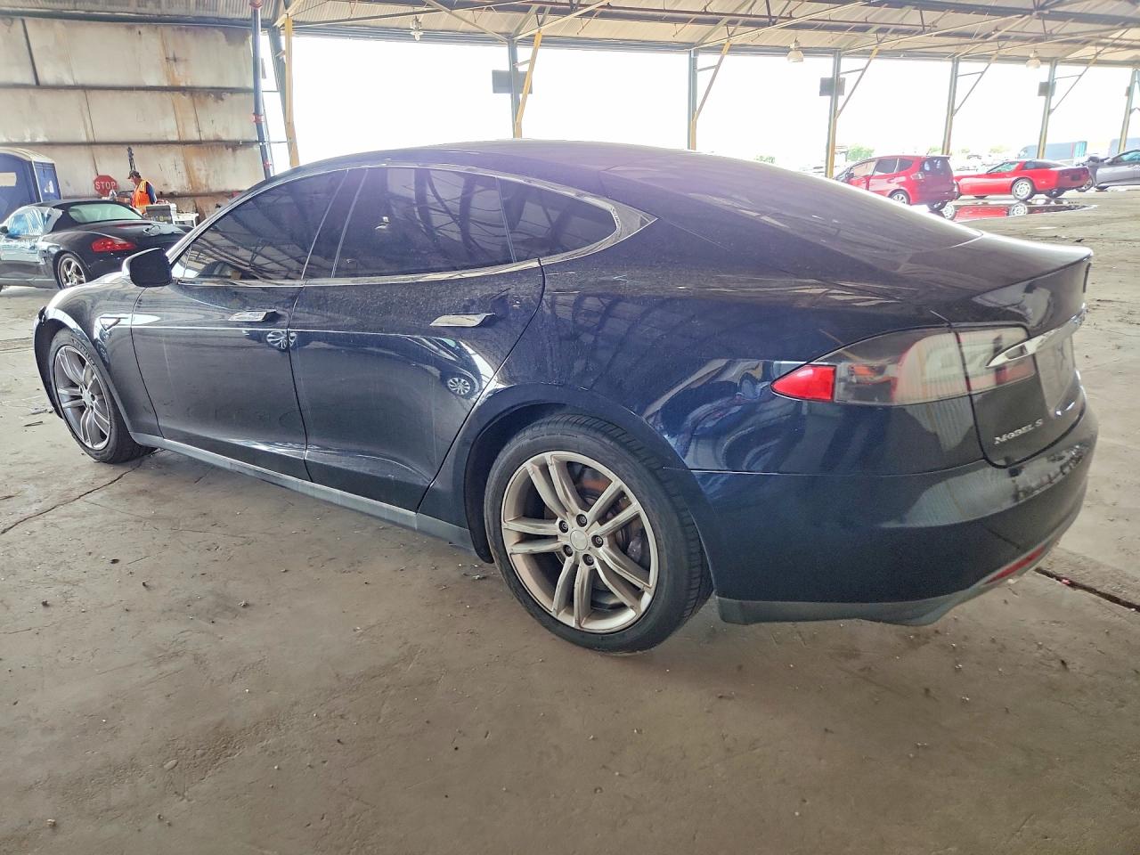 2012 Tesla Model S Blue vin: 5YJSA1DN2CFP01324