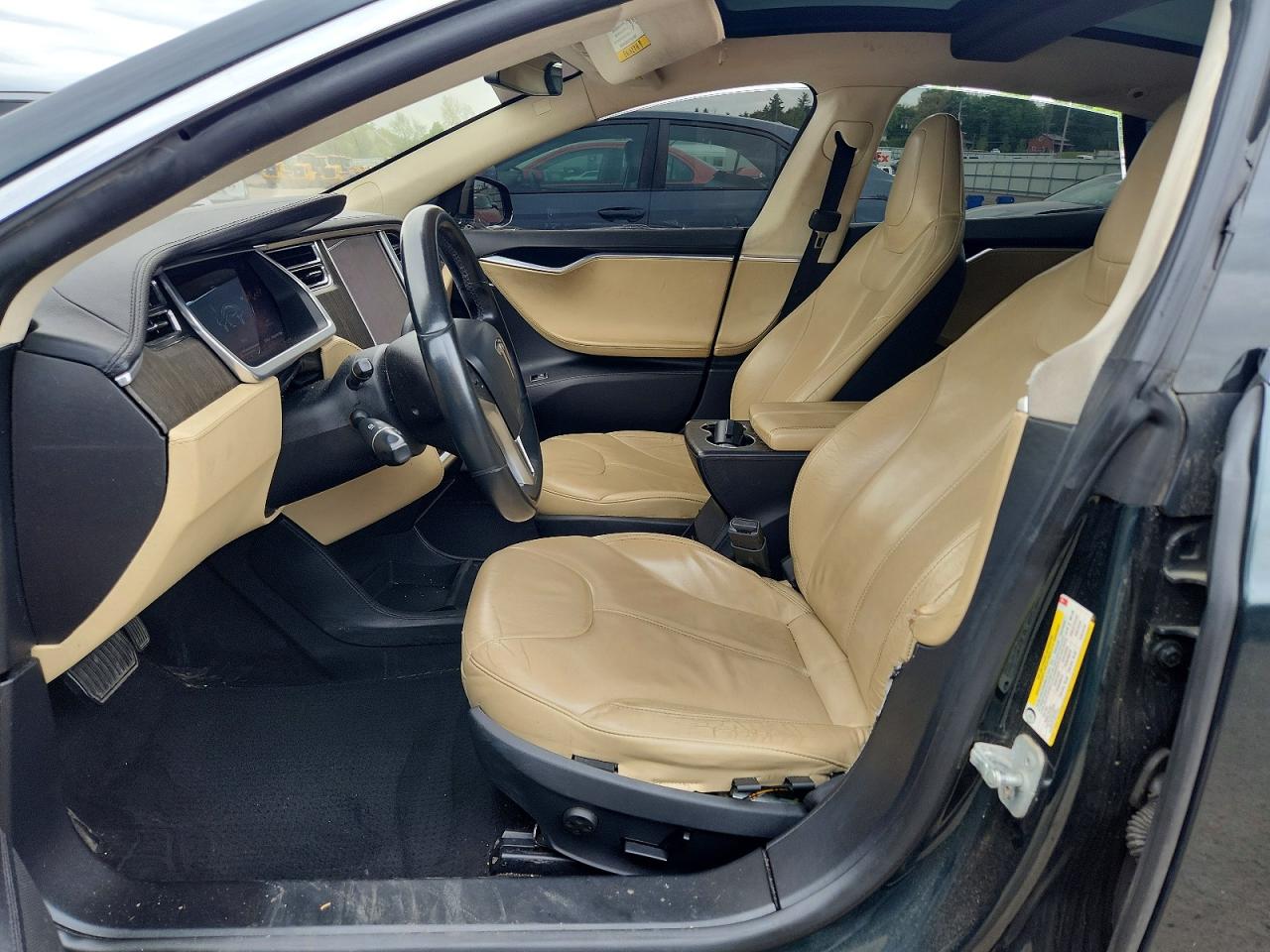 2013 Tesla Model S Green vin: 5YJSA1DN5DFP06115