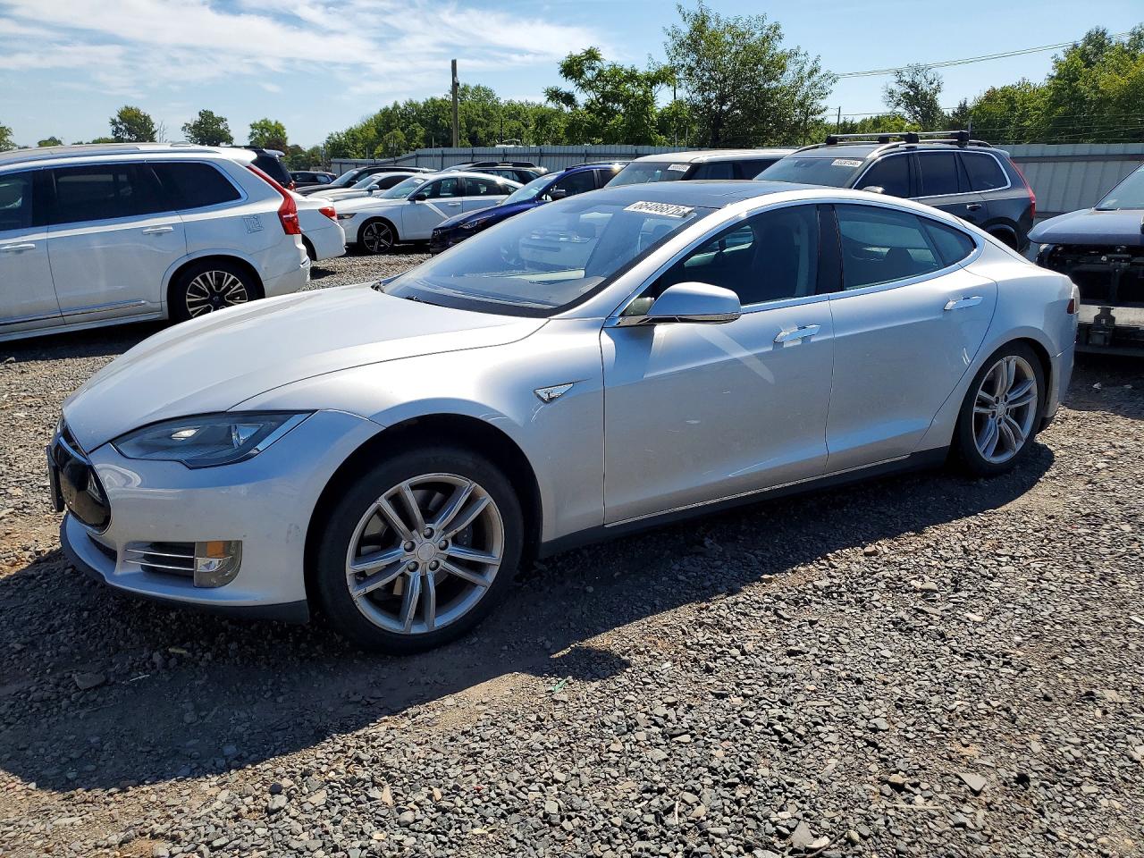 2012 Tesla Model S Silver vin: 5YJSA1DN8CFP02395