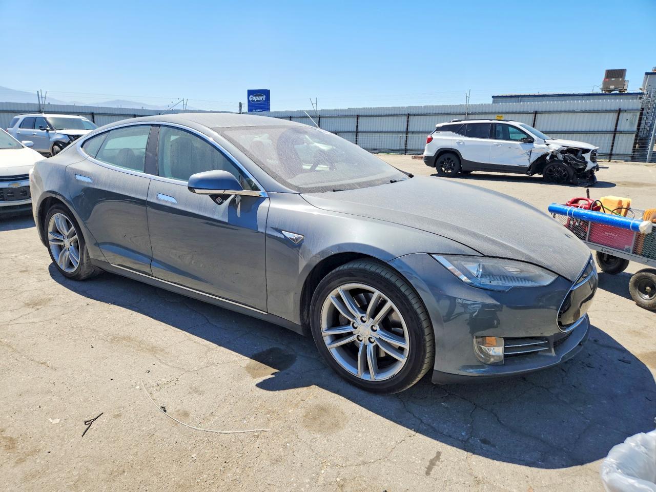2013 Tesla Model S Gray vin: 5YJSA1DNXDFP05607